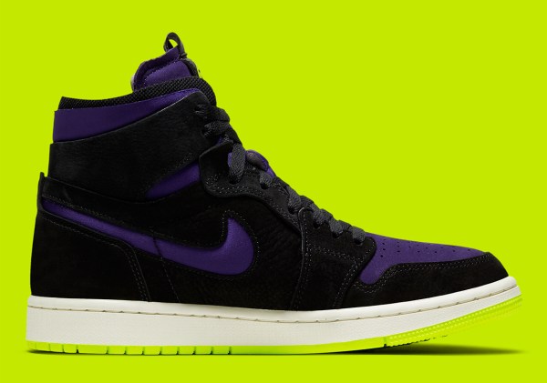 Air Jordan 1 Zoom Black Court Purple Lemon SneakerNews.com