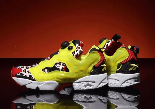 atmos Alters The Reebok Instapump Fury With Jaguar Prints And Translucent Citron Bladders