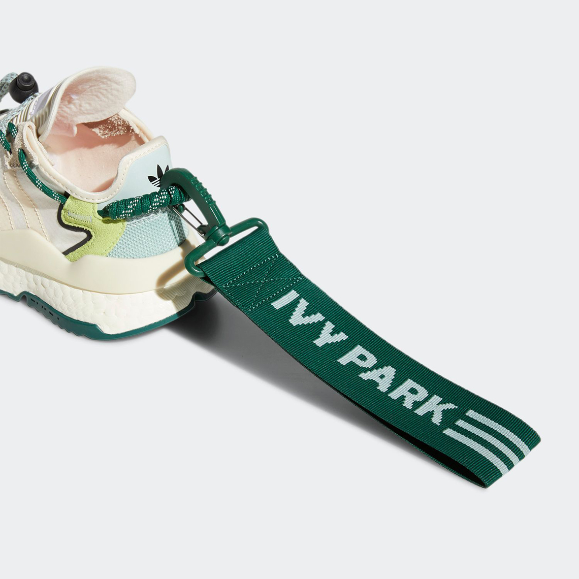 Ivy Park adidas Nite Jogger Off White Green S29038 | SneakerNews.com