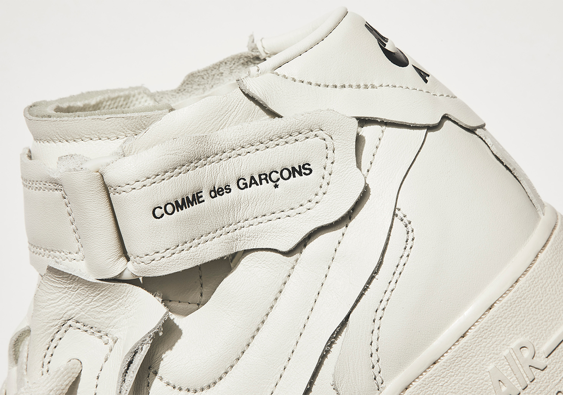 Cdg Nike Air Force 1 Mid White Dc3601 100 3