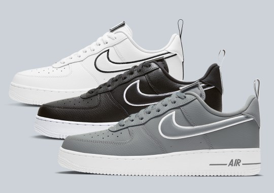 The Nike Air Force 1 Low Emerges In A Greyscale Trio Complete With Velcro Tongue Labels