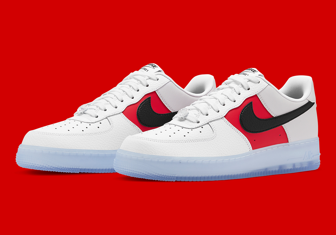 air force 1 low white red sole