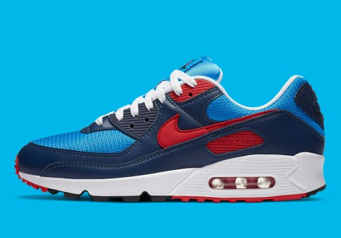 Nike Air Max 90 Blue Red Navy CT1687-400 | SneakerNews.com