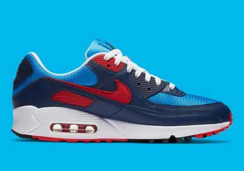 Nike Air Max 90 Blue Red Navy CT1687-400 | SneakerNews.com