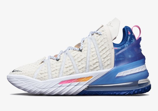 Official Images Of The Nike LeBron 18 “Los Angeles By Day”