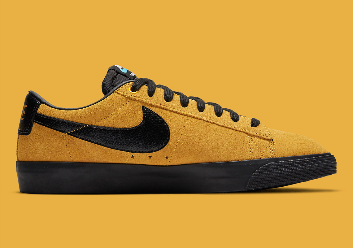 nike blazer low mens gold