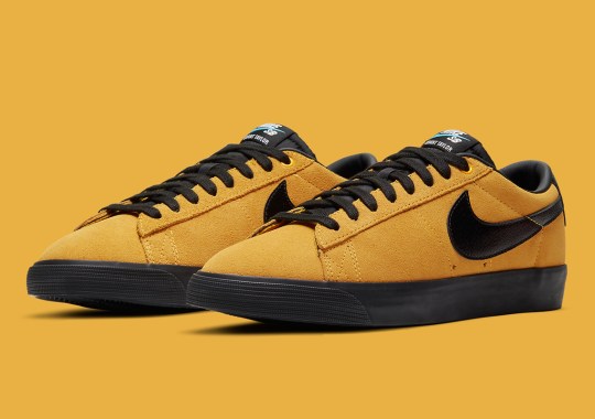 Nike SB Blazer GT Covered In University Gold Suede