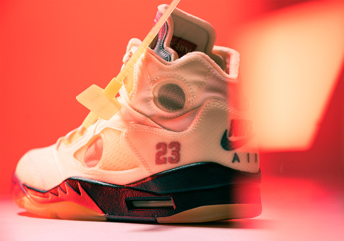 Is The Off-White x Air Jordan 5 Sail Releasing This Month? •
