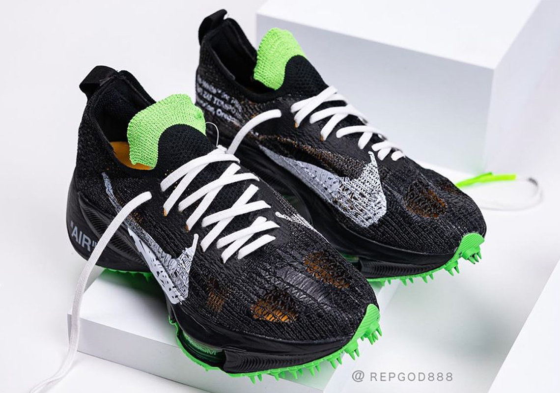 Off-White Nike Zoom Tempo NEXT Black Green Release Info | SneakerNews.com