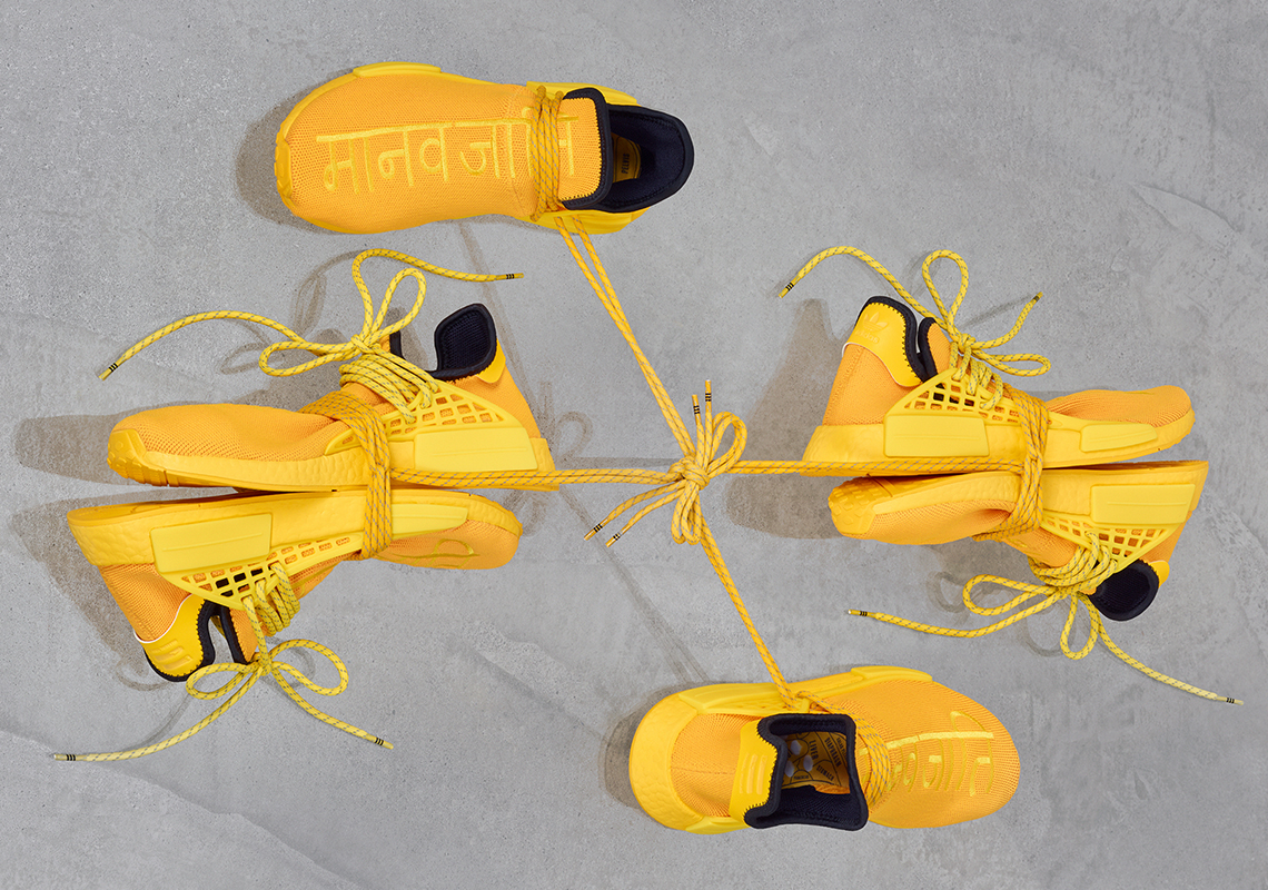Pharrell adidas NMD Hu Yellow GY0091 