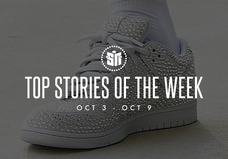 Twelve Can’t Miss Sneaker News Headlines from October 3rd to October 9th