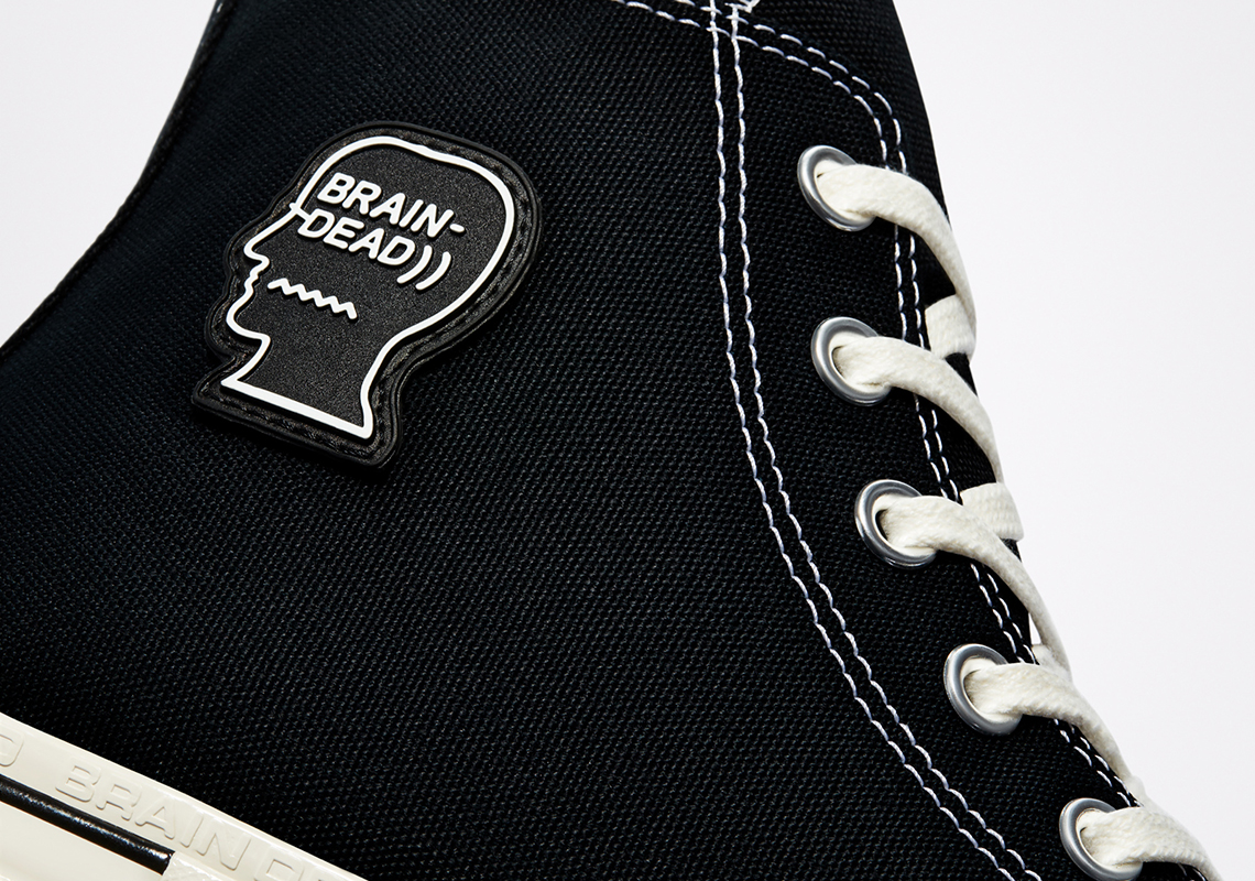 Brain Dead white converse Jack Purcell Oehler HV CF-Suede Black Release Info 3
