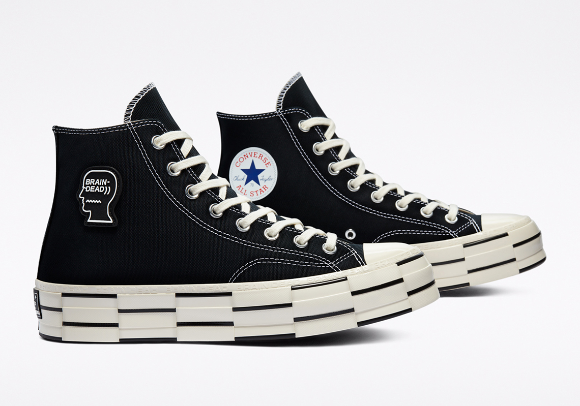 Brain Dead white converse Jack Purcell Oehler HV CF-Suede Black Release Info 5