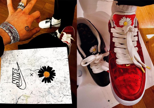 G-Dragon Reveals A PEACEMINUSONE x Nike Air Force 1 Covered In Red