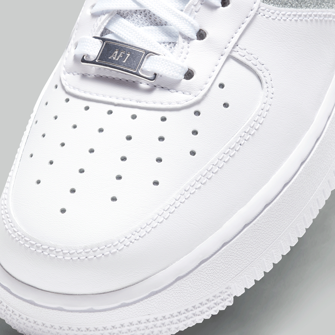 Nike Air Force 1 White Metallic Silver DD6629-100 | SneakerNews.com