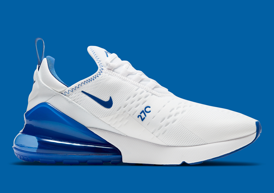 nike air blue and white