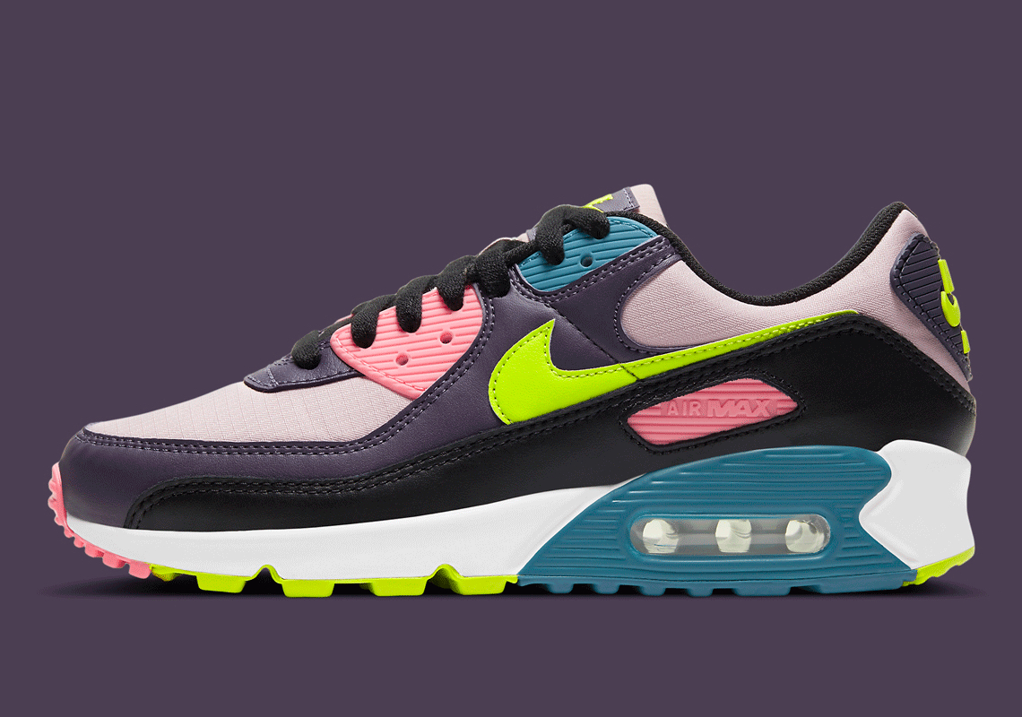 Nike Air Max 90 Eggplant Volt CV8819-500 Release | SneakerNews.com