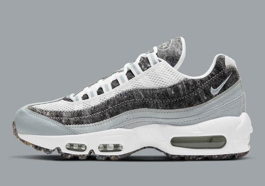 The Nike Air Max 95 Crater Surfaces In A Simple Grey And White Colorway