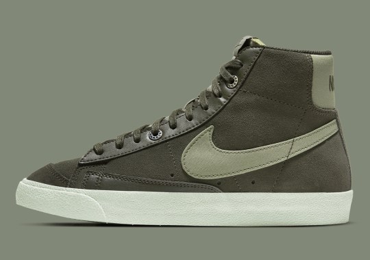 Olive Green Hues Cover The Latest Nike Blazer Mid ’77