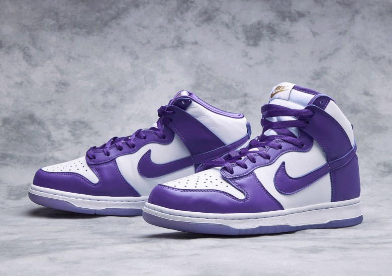Nike Dunk High Varsity Purple DC5382-100 Release | SneakerNews.com