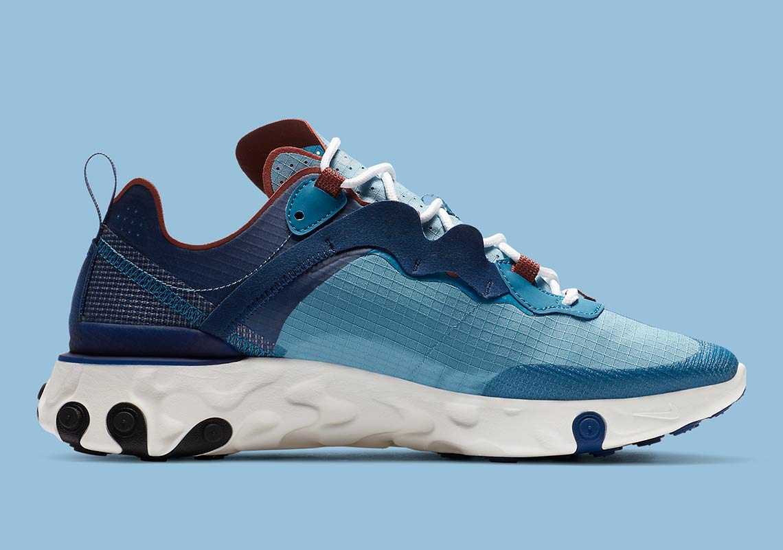 Nike react element on sale 55 electric blue