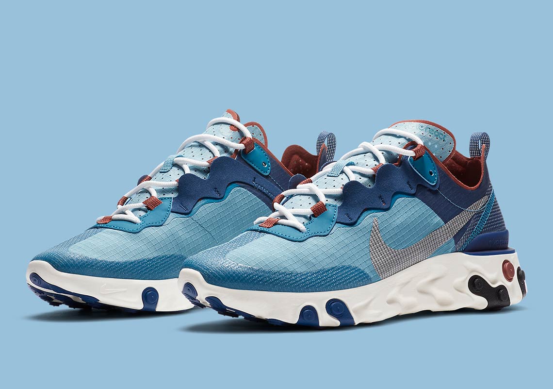 Nike react element 55 best sale electric blue