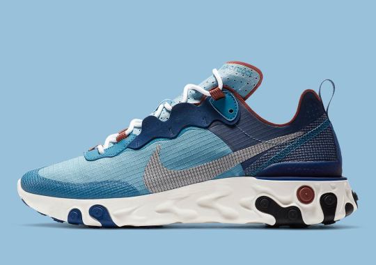 The Nike React Element 55 Dresses Up For The Fall In Coastal Blue