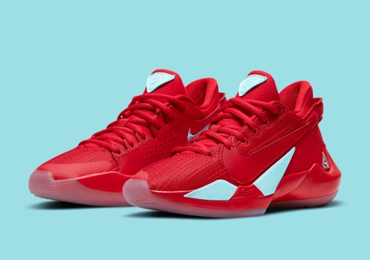 This Kid’s-Exclusive Nike Zoom Freak 2 Arrives In “University Red” And “Glacier Ice”