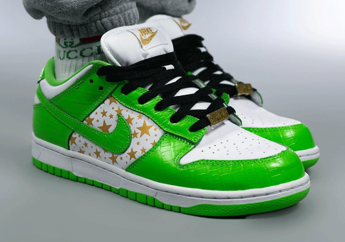 Supreme Nike SB Dunk Low Green DH3228-101 | SneakerNews.com