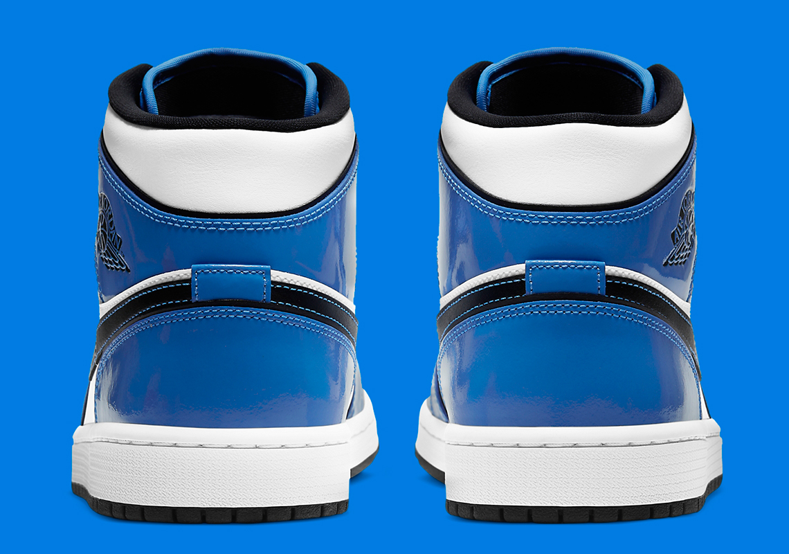 Nike Air Jordan 1 Mid SE Signal Blue Men’s Size 14 White Black DD6834-402