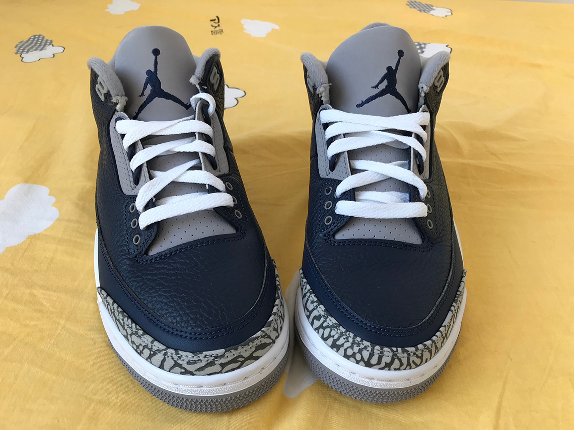 Nike Air Jordan 4 Georgetown Navy Cement Grey