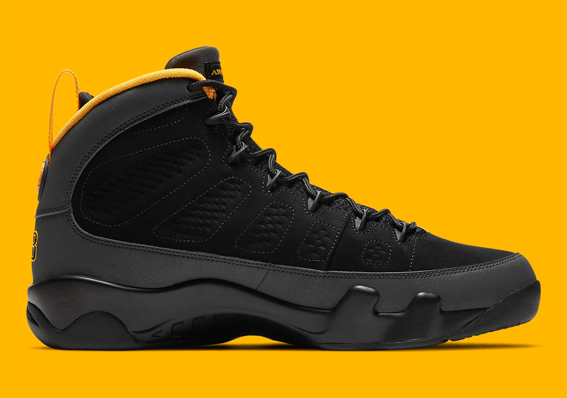 jordan 9 black and yellow