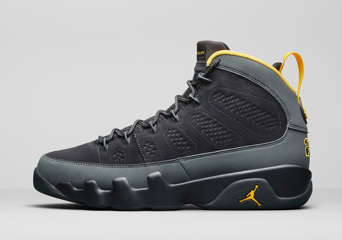 air jordan 9 black yellow