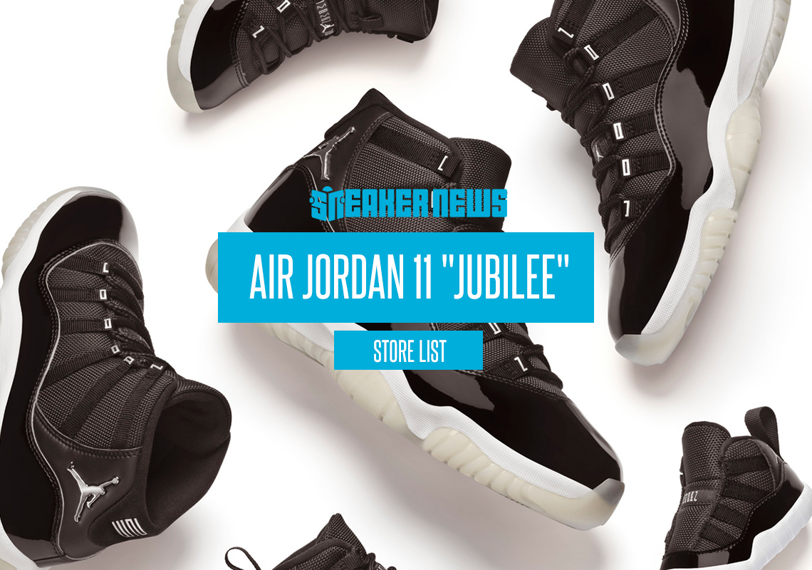 Air Jordan 11 Jubilee - Store List, Photos, Official Info