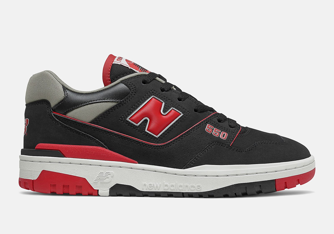 The New Balance 550 Gets A Classic Black/Red Look