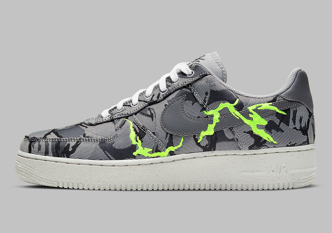 Air force 1 outlet low grey/electric green