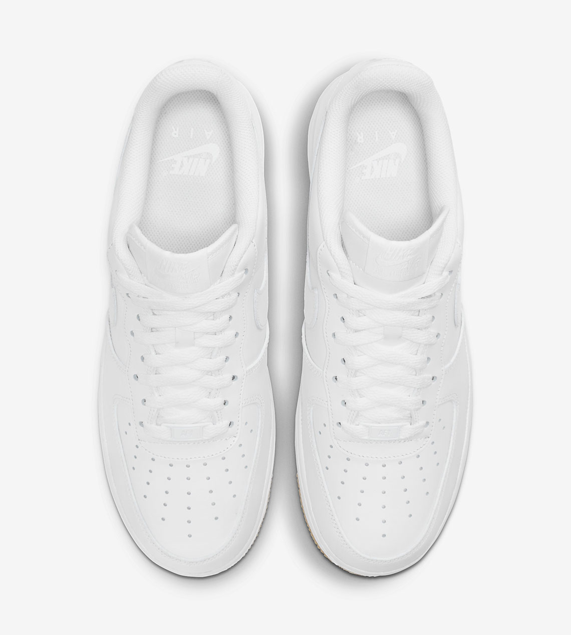 White air force sale gum bottom