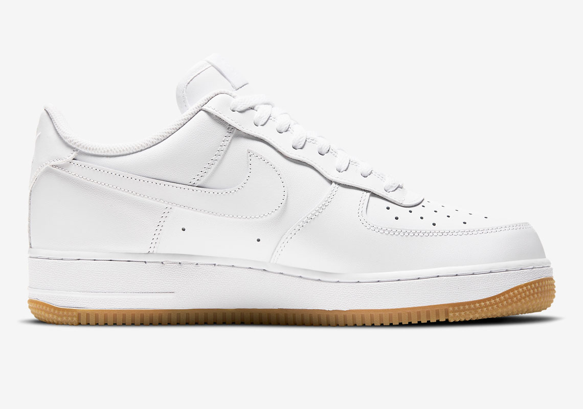 nike air force 1 white with gum sole