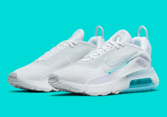 Hits Of Aqua Blue Appear On This Angelic Nike Air Max 2090