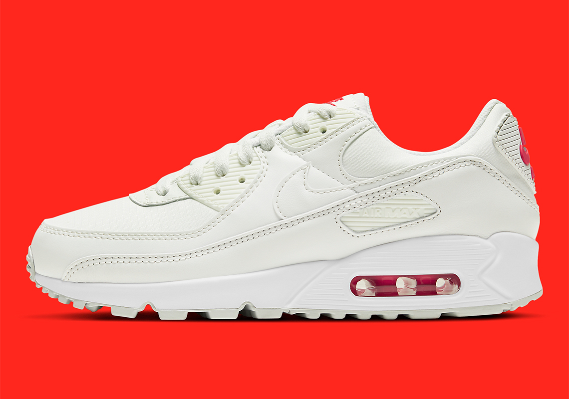 Nike Air Max 90 Sail Red Cv8819 102 1