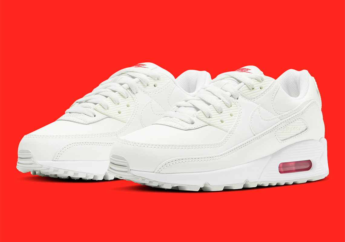 Sail And Red Cover This Nike Air Max 90