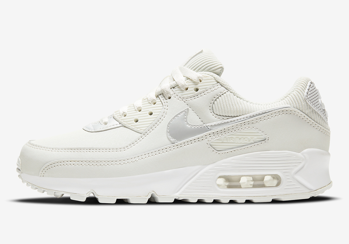 nike air max 90 womens white and gold