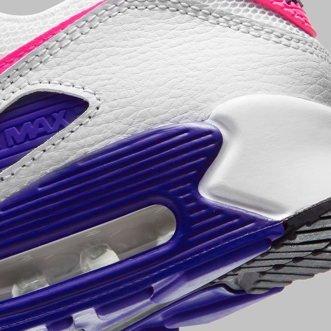 Nike Air Max 90 Womens White Hyper Pink Concord Pure Platinum Dc9209 100 4