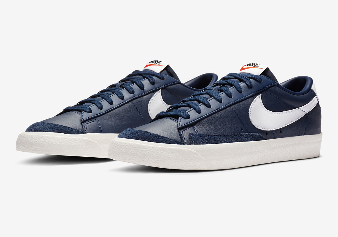 The Nike Blazer Low ’77 Vintage Gets A Navy Leather Treatment