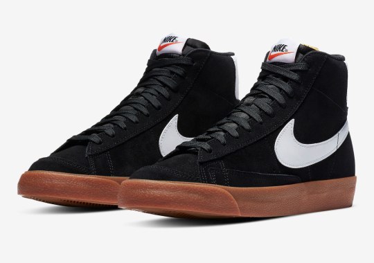 A New Nike Blazer Mid ’77 Features Black Suede And Gum Soles