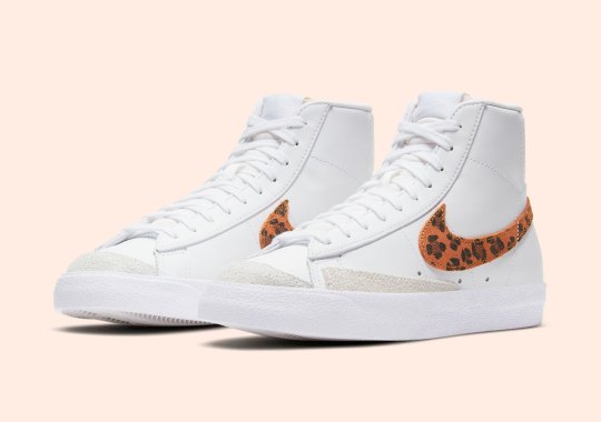 Classic Leopard Prints Appear On The Nike Blazer Mid ’77 For Women