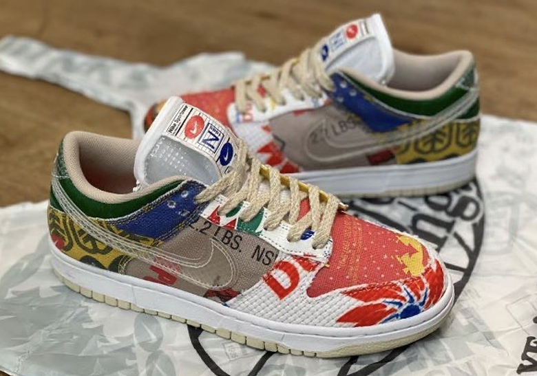 Nike Dunk Low "Thank You For Caring" Features Jumbled Mix Of Patterns