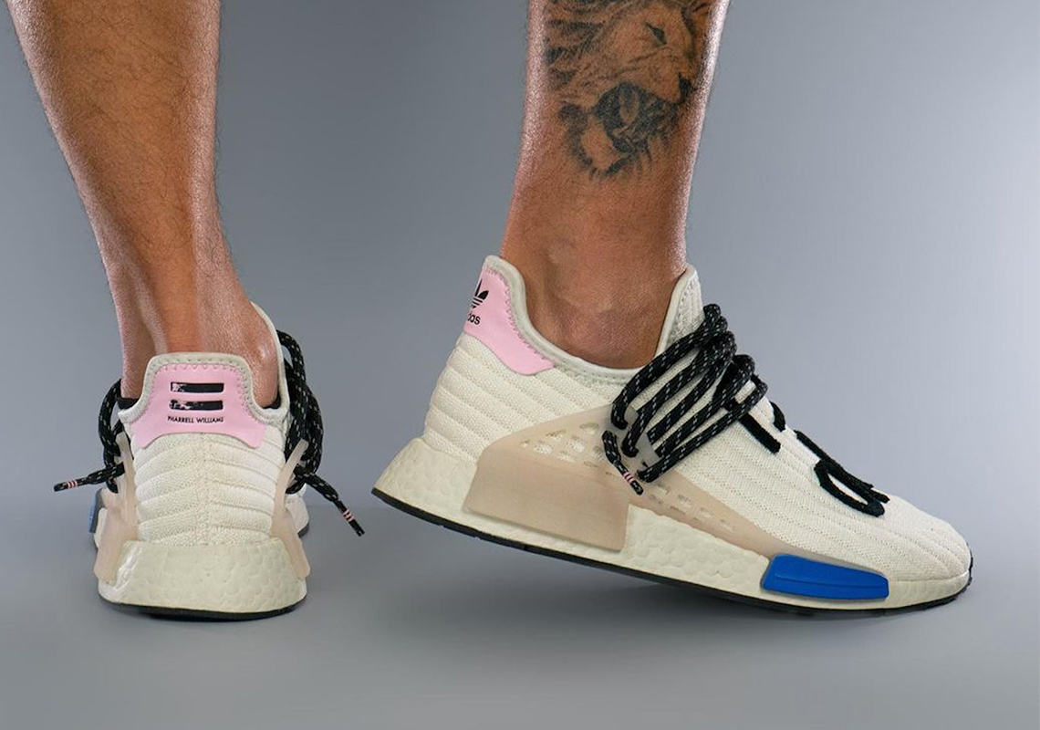 hu nmd off white light pink