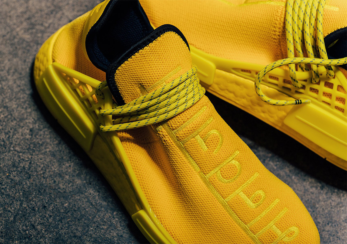 Pharrell adidas NMD Hu Yellow GY0091 Release Reminder | SneakerNews.com