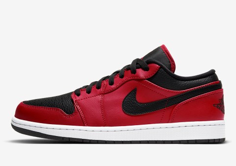 Air Jordan 1 Low Black Red 553558-605 Release Info | SneakerNews.com